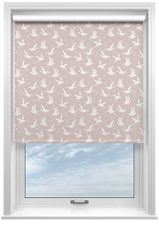 Seagulls, Coral - Twist&Fit Roller Blind